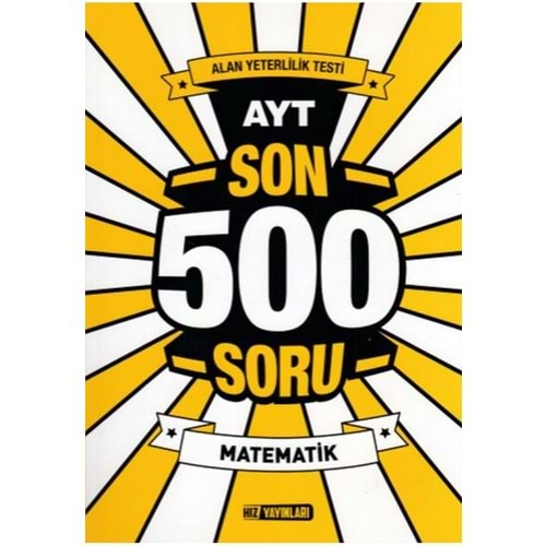 HIZ YKS AYT SON 500 SORU MATEMATİK