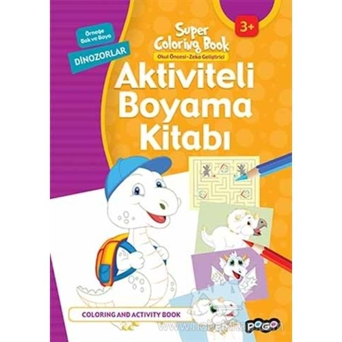 Aktiviteli Boyama Kitabı Dinozorlar