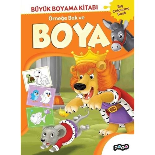 Büyük Boyama Kitabı 3-Örneğe Bak ve Boya