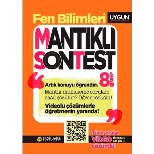 Uygun Mantıklı Ön Test 8. Sınıf Fen Bilimleri Soru bankası