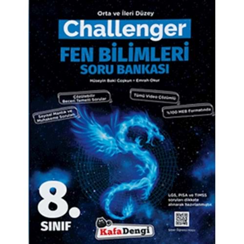 8.Sınıf Challenger Fen Bilimleri Soru Bankası (Tümü Video Çözümlü)