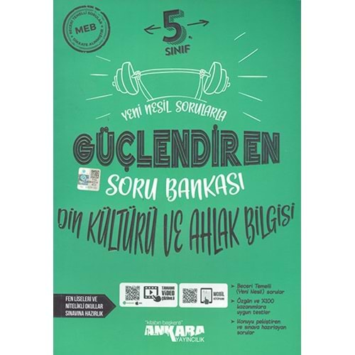 Ankara Güçlendiren 5. Sınıf Din Kültürü ve Ahlak Bilgisi Soru bankası