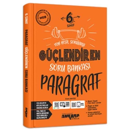 Ankara Güçlendiren 6. Sınıf Paragraf Soru Bankası