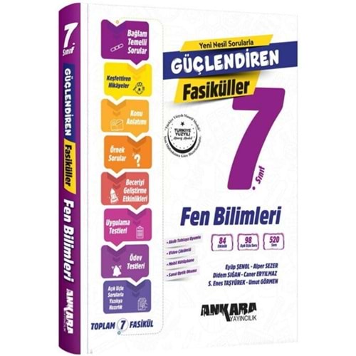 Ankara Yayıncılık 7. Sınıf Fen Bilimleri Güçlendiren Fasikül Set