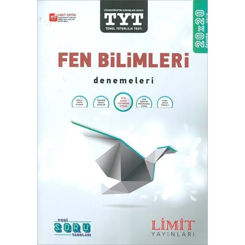Limit TYT Fen Bilimleri Denemeleri 20 Deneme x 20 Soru