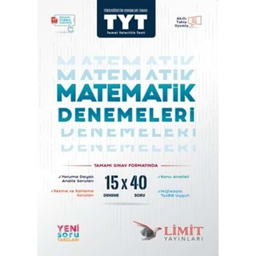 Limit TYT Matematik Denemeleri 15X40