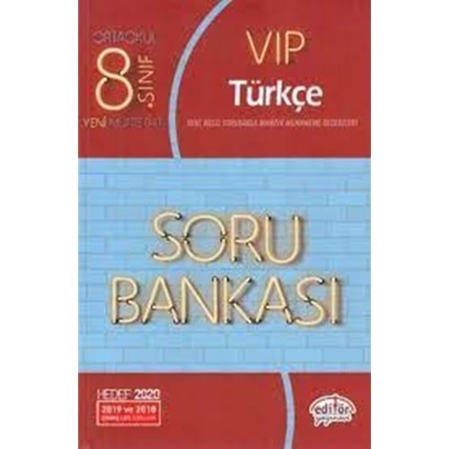 EDİTÖR 8 TÜRKÇE / VIP S. B.