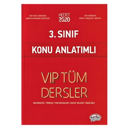 EDİTÖR TÜM DERSLER 3. SINIF KONU ANLATIMLI