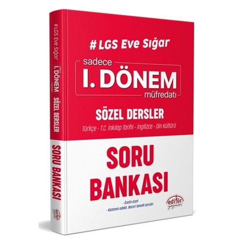 Sadece 1. Dönem Konuları Sözel Dersler Soru Bankası