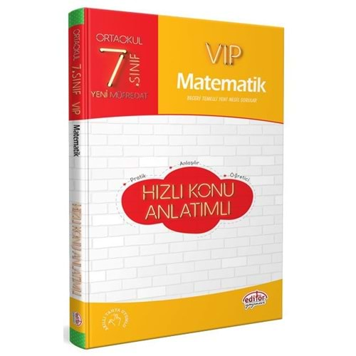 Editör 7. Sınıf Matematik Hızlı Konu Anlatımı