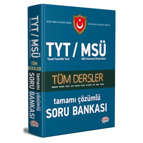 EDİTÖR TYT MSÜ SORU BANKASI ÇÖZÜMLÜ