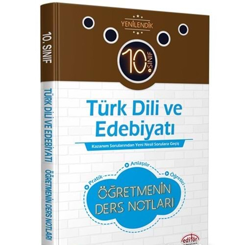 Editör 10 Sınıf Öğretmenin Ders Notları Soru Bankası