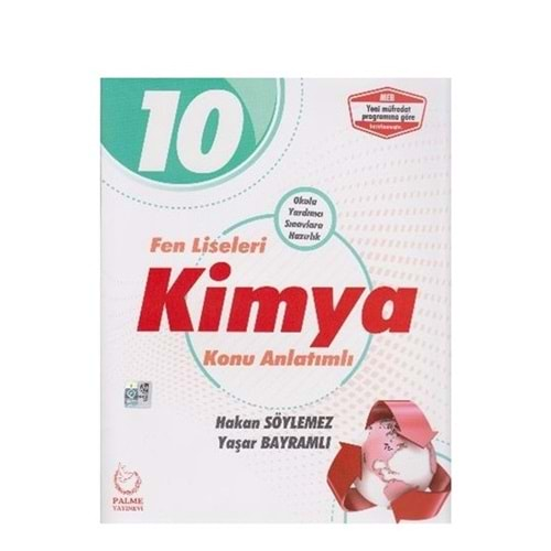 PALME 10.SINIF FEN LİSELERİ KİMYA KONU KİTABI *YENİ*