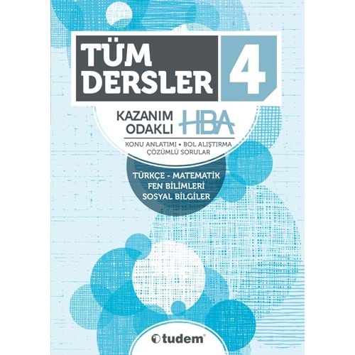 Tudem 4. Sınıf HBA Konu anlatımlı Soru Bankası
