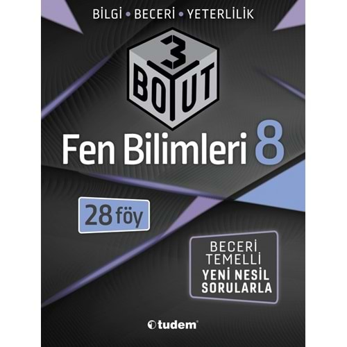 TUDEM ÜÇ BOYUT 8. SINIF SORU BANKASI FEN BİLİMLERİ