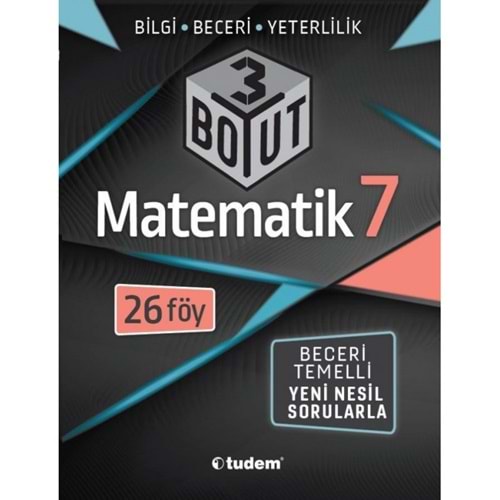 TUDEM ÜÇ BOYUT 7. SINIF SORU MATEMATİK