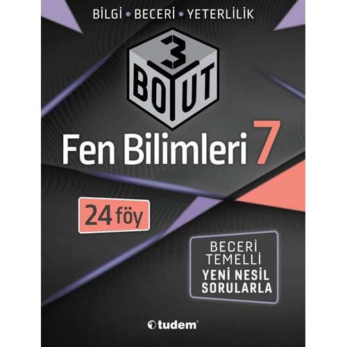 TUDEM ÜÇ BOYUT 7. SINIF SORU FEN BİLİMLERİ