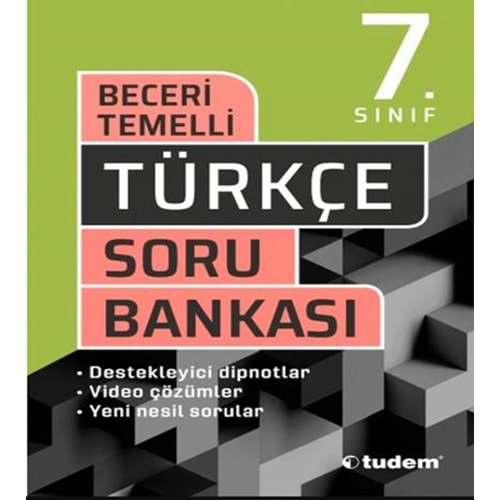 Tudem 7.Sınıf Türkçe Beceri Temelli Soru Bankası 2