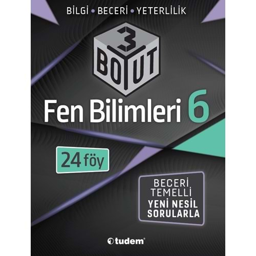 TUDEM 6. SINIF ÜÇ BOYUT SORU BANKASI FEN BİLİMLERİ