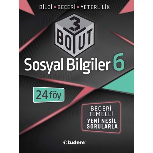 TUDEM 6. SINIF ÜÇ BOYUT SORU BANKASI SOSYAL BİLGİLER