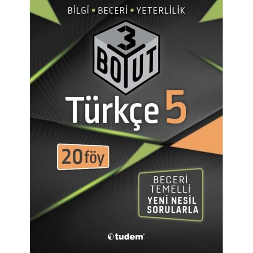TUDEM 3 BOYUT SORU BANKASI TÜRKÇE 5. SINIF