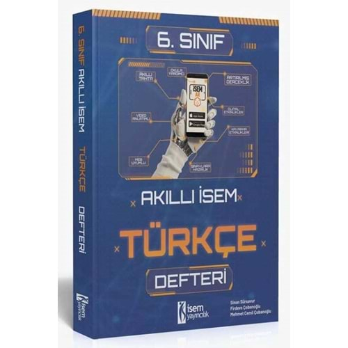 İsem Yayınları 6. Sınıf Türkçe Akıllı İsem Defteri