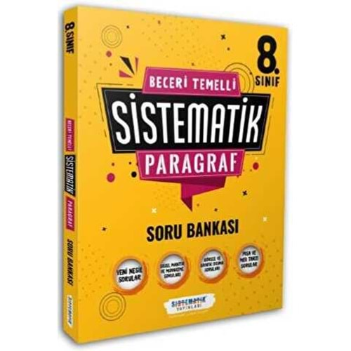 Sistematik Yayınları 8. Sınıf Beceri Temelli Sistematik Paragraf Soru Bankası