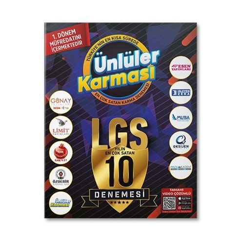 2023 LGS 1.Dönem 10 Karma Deneme Ünlüler Karması