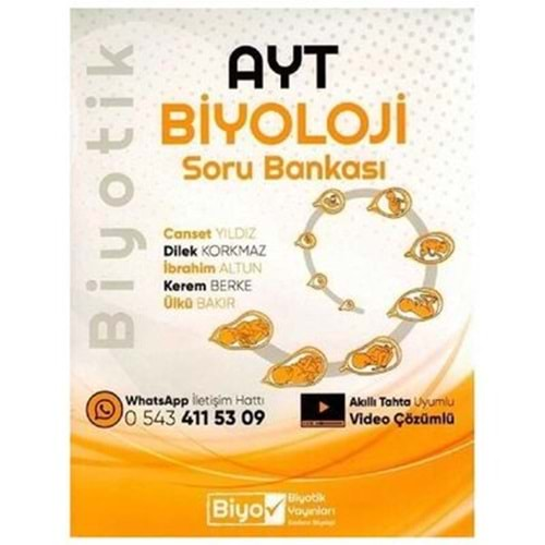 Biyotik Ayt Biyoloji Soru Bankası 2023