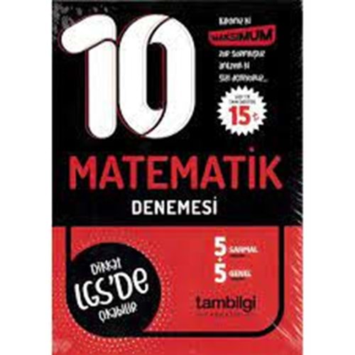 Tambilgi 8. Sınıf Matematik 10'Lu Branş Deneme