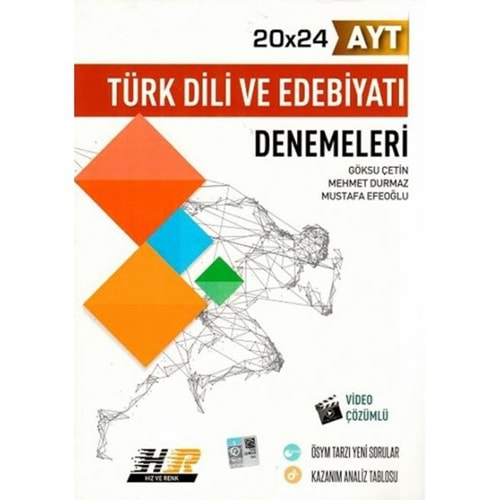 HIZ VE RENK AYT DENMELERİ TÜRK DİLİ VE EDEBİYATI