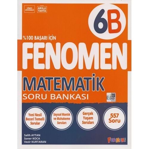 Fenomen 6. Sınıf Matematik B serisi Soru Bankası