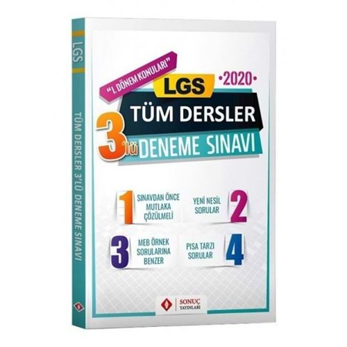 SONUÇ LGS 3 LÜ DENEME