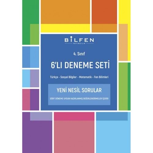 Bilfen 4. Sınıf Tüm Dersler 4 lü Deneme