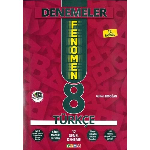 Gama Fenomen 8. Sınıf Türkçe 20 li Genel Deneme