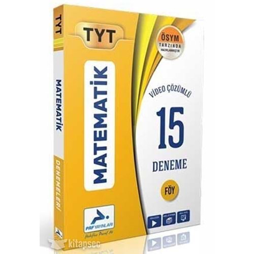 PRF PARAF TYT MATEMATİK VİDEO ÇÖZÜMLÜ 15 BRANŞ DENEMESİ