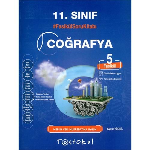 Testokul 11. Snf. Fasikül Soru Kitabı / Coğrafya (5 Fasikül)