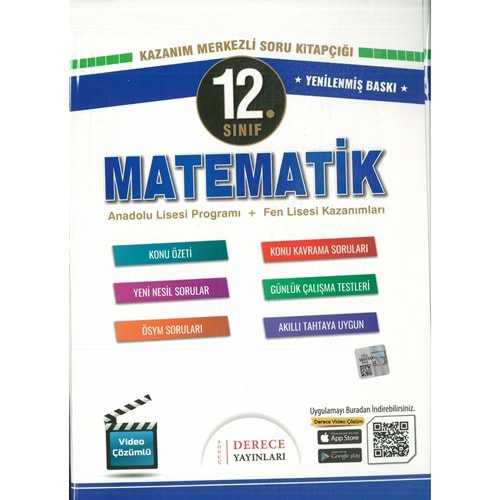 Derece Matematik Fasikülleri 12. Sınıf