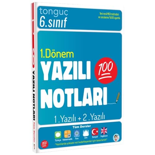 Tonguç 6. Sınıf 1. Dönem 1. ve 2. Yazılı Notları
