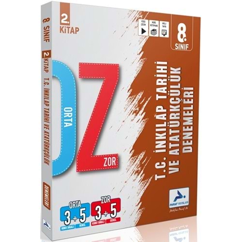 Paraf Yayınları 8. Sınıf İnkılap Tarihi ve Atatürkçülük Orta Zor Branş Deneme