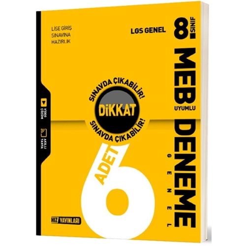 Hız Yayınları 8. Sınıf LGS Genel 6 lı Deneme