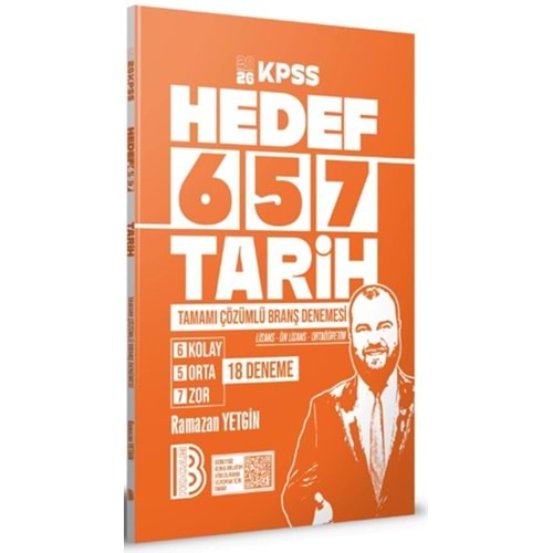 Benim Hocam 2026 KPSS Tarih 18 Deneme