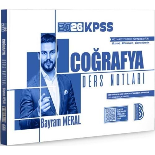 Benim Hocam 2026 KPSS Coğrafya Ders Notları