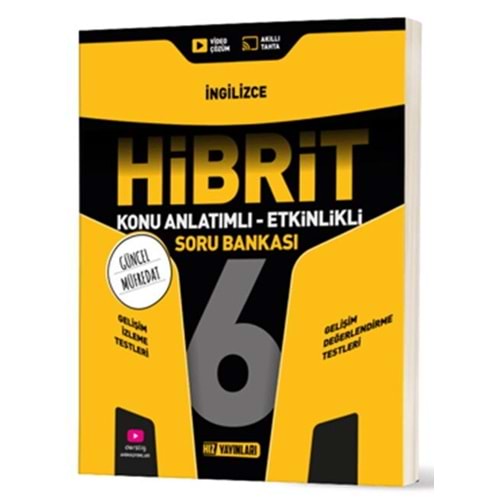 Hız Yayınları 6. Sınıf İngilizce HİBRİT Konu Anlatımlı Etkinlikli Soru Bankası