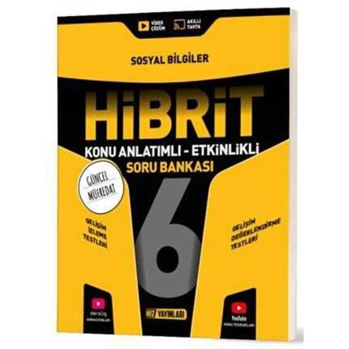 Hız Yayınları 6. Sınıf Hibrit Sosyal Bilgiler Soru Bankası