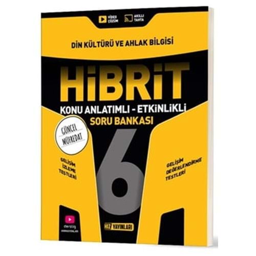 Hız Yayınları 6. Sınıf Din Kültürü ve Ahlak Bilgisi HİBRİT Konu Anlatımlı Etkinlikli Soru Bankası