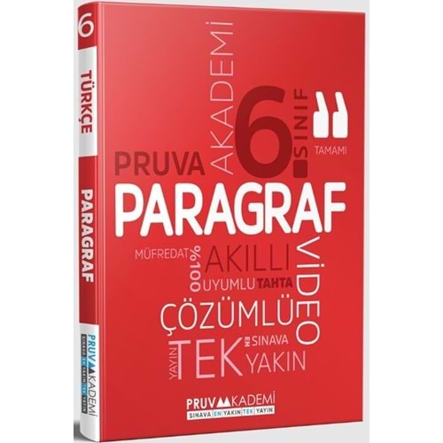 Pruva Akademi 6. Sınıf Paragraf Soru Bankası