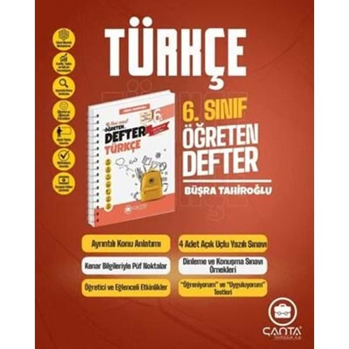 Çanta Yayınları 6, Sınıf Türkçe Okula Yardımcı Alıştıran Defter