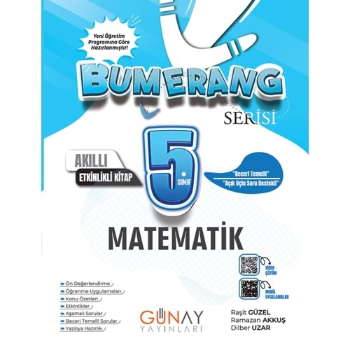 Bumerang 5. Sınıf Akıllı Etkinlikli Kitap Matematik