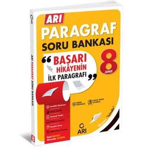 Arı Yayıncılık 8. Sınıf Arı Paragraf Soru Bankası